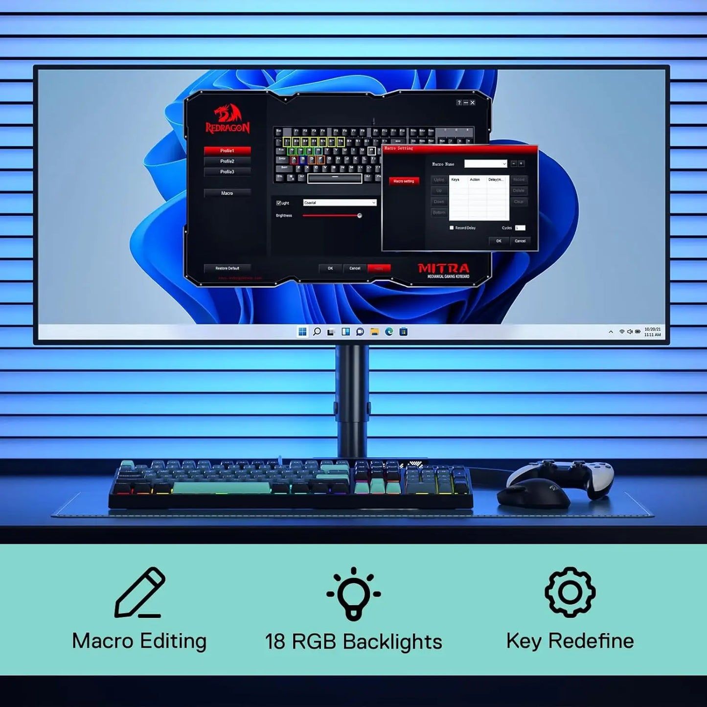 Redragon SURARA K582 SE – Full-Size Mechanical Gaming Keyboard hosted by KlickieKeyz