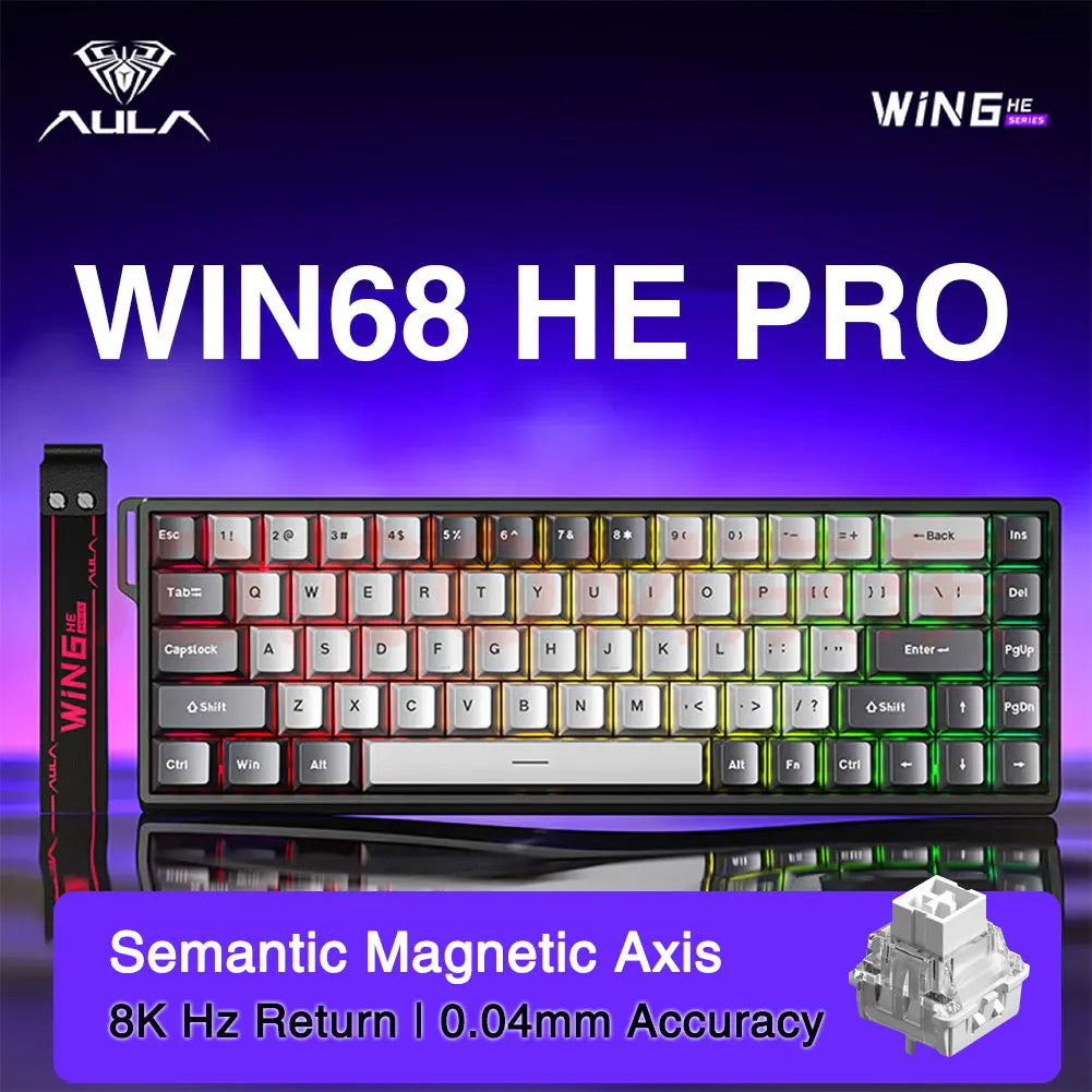 AULA WIN60 / WIN68 HE Esports Magnetic Switch Keyboard – Rapid Trigger 8K Return hosted by KlickieKeyz