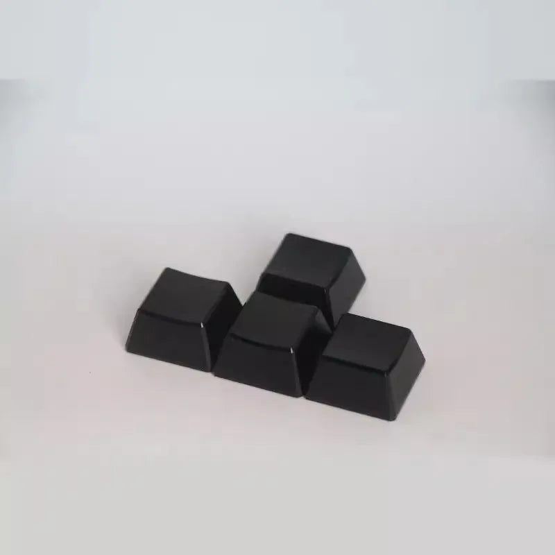 Aluminum Alloy Keycap Set 4-Pack Custom Metal Gloss Transparent Point Keycaps by KlickieKeyz