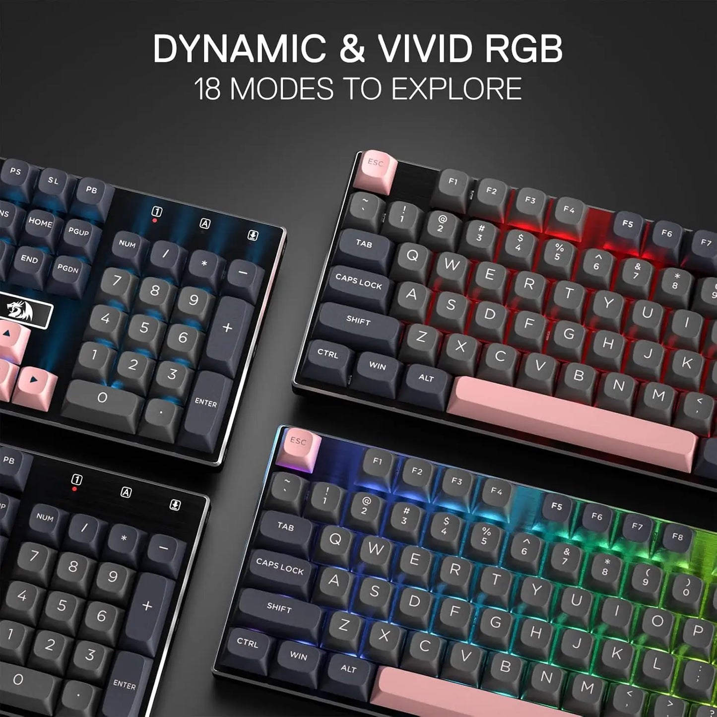 Redragon DEVARAJAS K556 SE (Sakura Pink) – 100% Full-Size Mechanical Keyboard hosted by KlickieKeyz