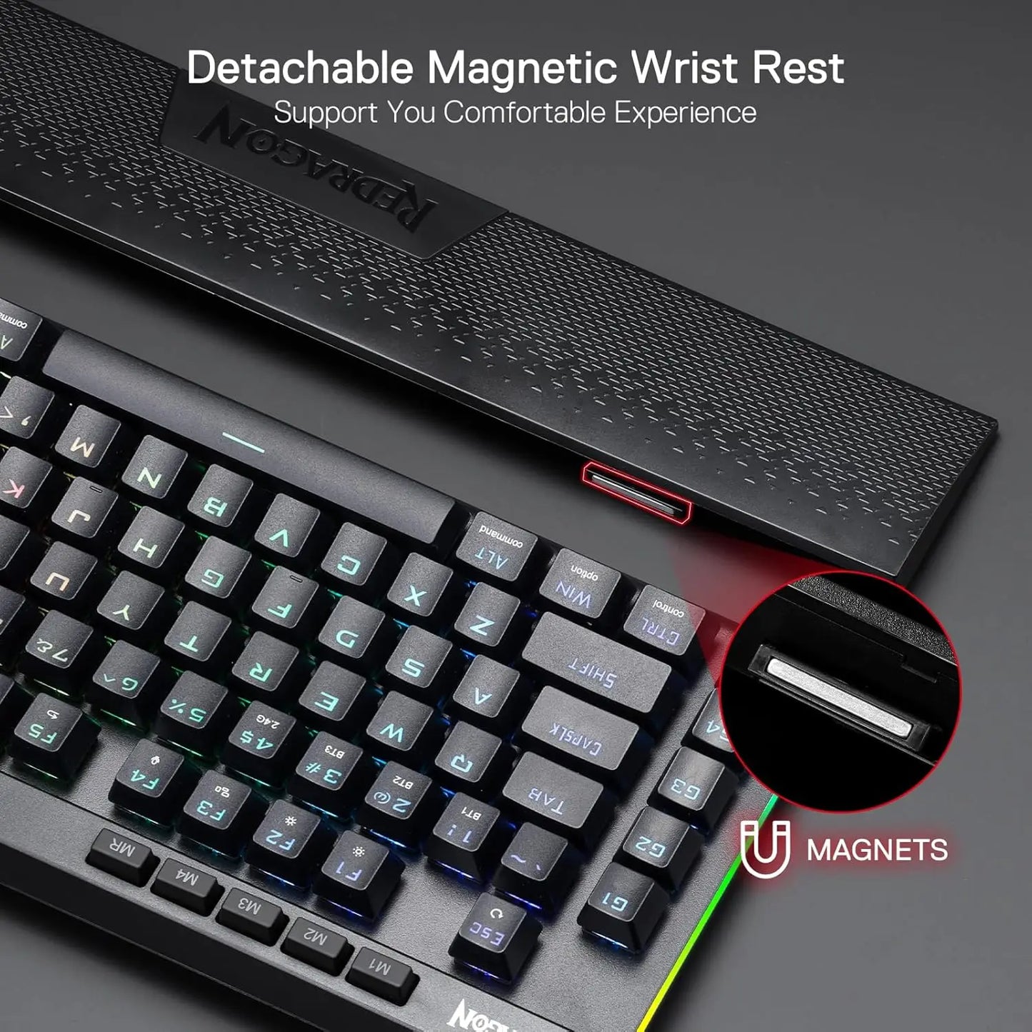 Redragon MAGIC-WAND K587 Pro TKL – Tenkeyless Mechanical Keyboard hosted by KlickieKeyz