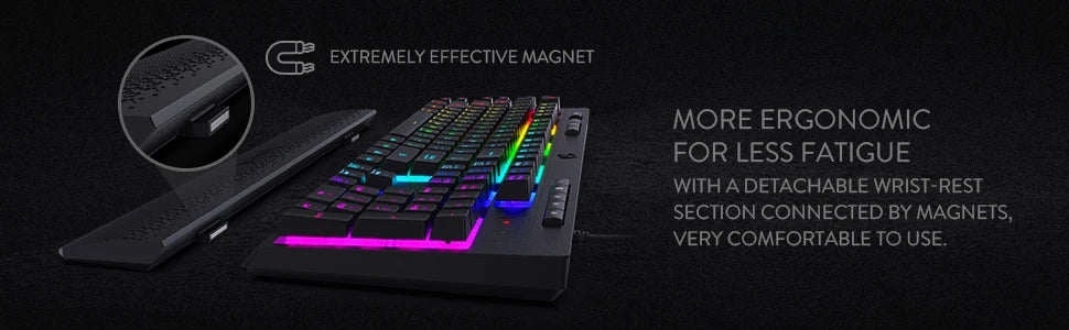 Redragon Shiva K512 RGB Backlit WHITE Membrane or Black Gaming Keyboard by Redragon | Hosted by KlickieKeyz