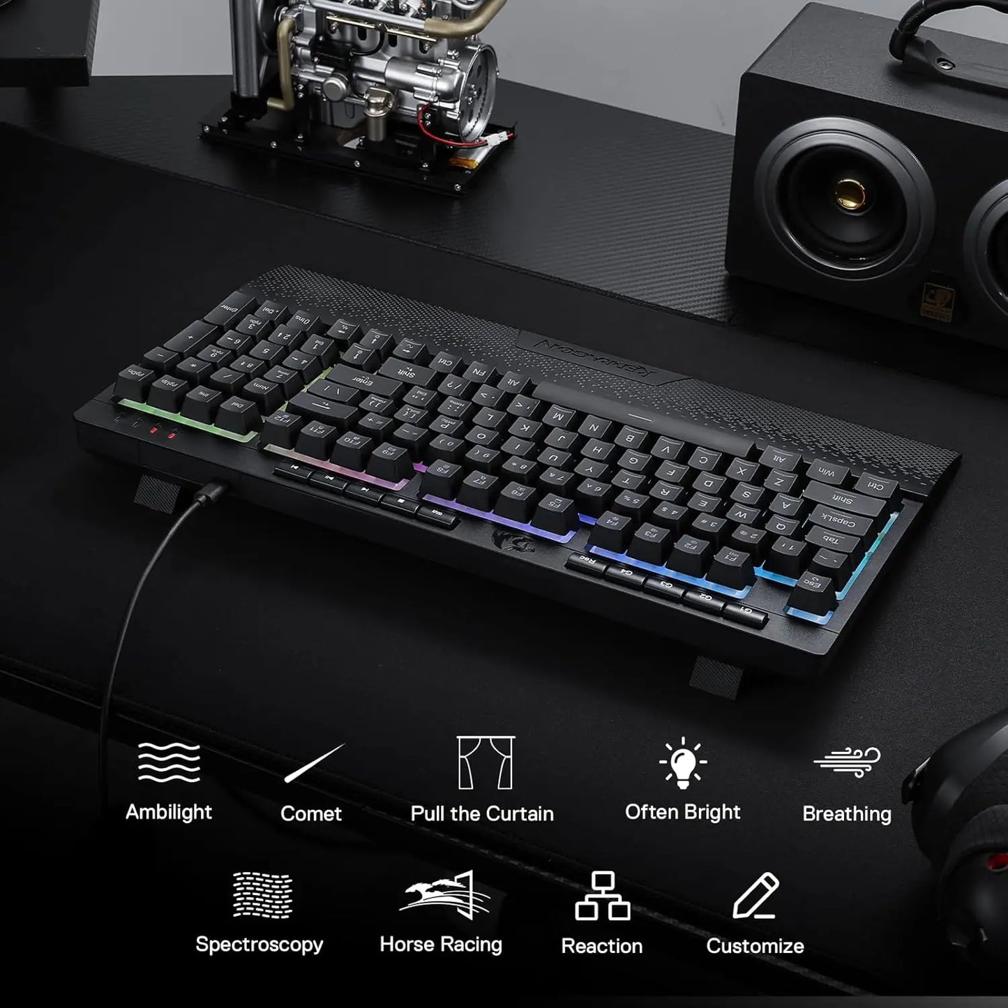 Redragon SHIVA K515 Wired – Membrane Gaming Keyboard hosted by KlickieKeyz