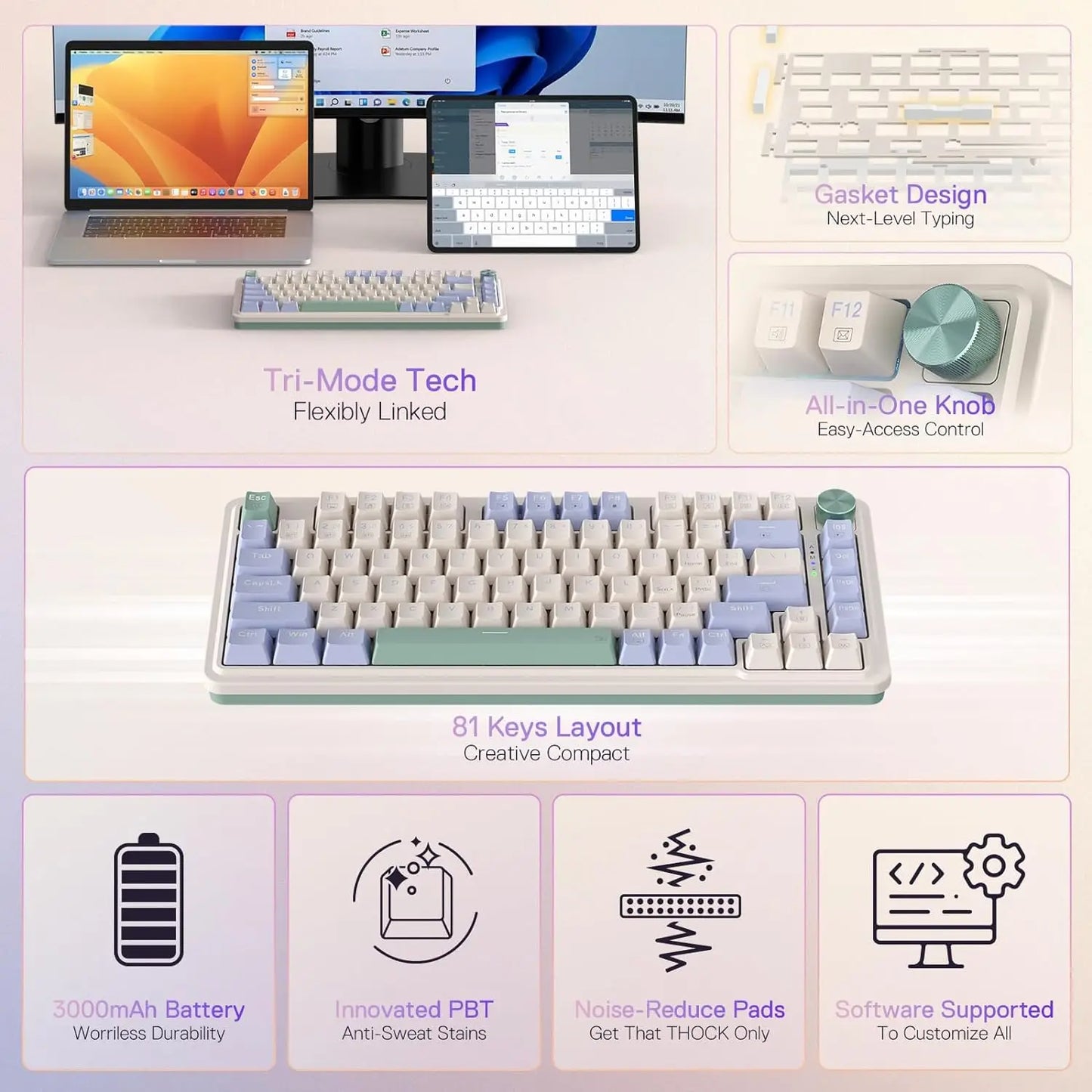Redragon UCAL K673 PRO – 75% Mechanical Gaming Keyboard hosted by KlickieKeyz
