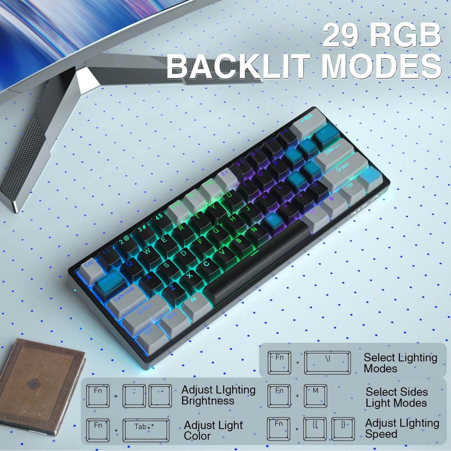 AULA F3261 – 60% Wired Mechanical Keyboard hosted by KlickieKeyz