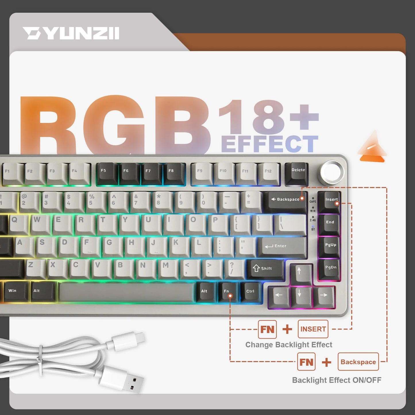 YUNZII B75 PRO – 75% Wireless Mechanical Gaming Keyboard hosted by KlickieKeyz