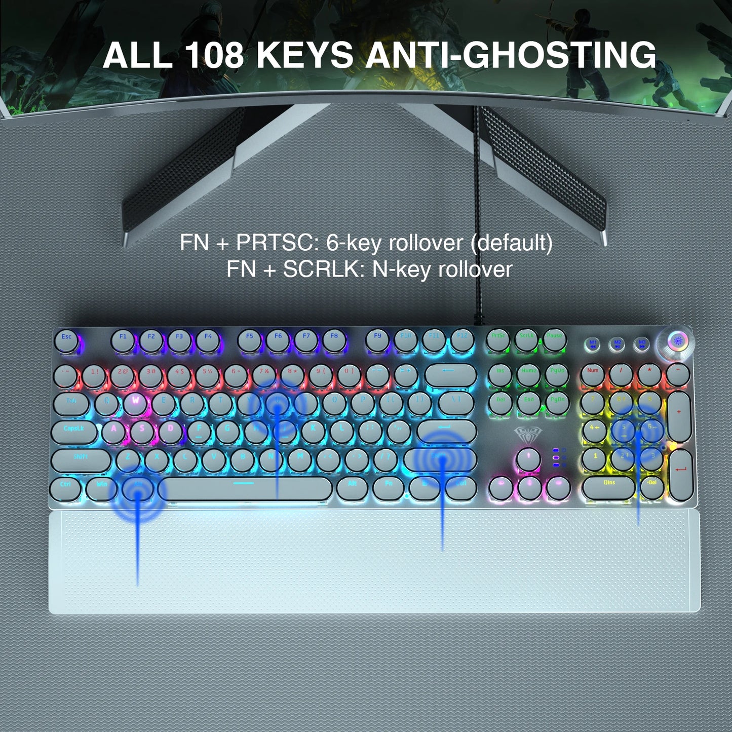 AULA F2088 Mechanical Gaming Keyboard – hosted by KlickieKeyz
