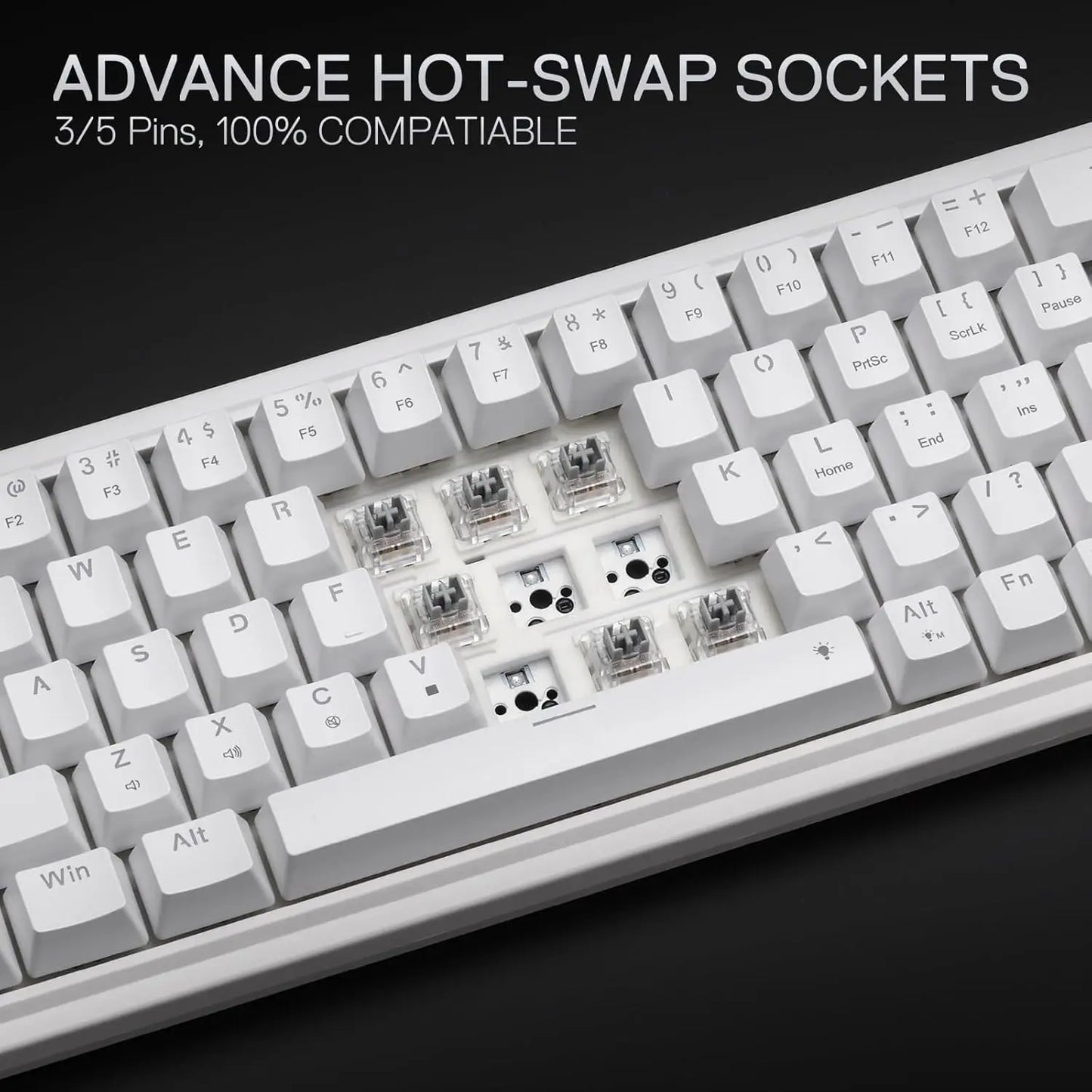 Redragon NOVA K709 Wired Mechanical Gaming Keyboard – 65% Gasket-Mounted by Redragon | Hosted by KlickieKeyz