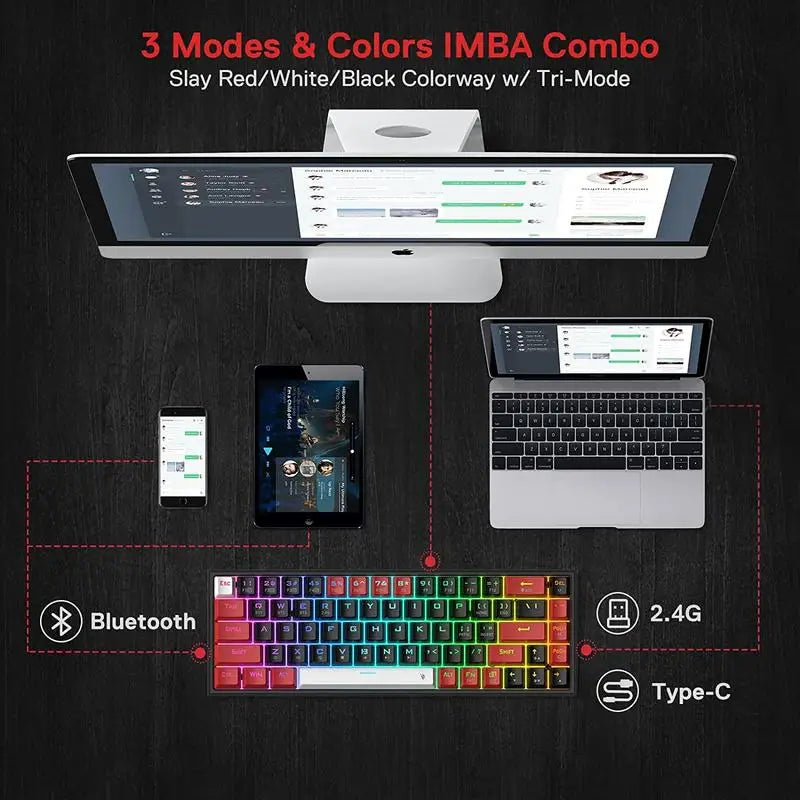 Redragon CASTOR K631 PRO – 65% Wireless RGB Gaming Keyboard hosted by KlickieKeyz