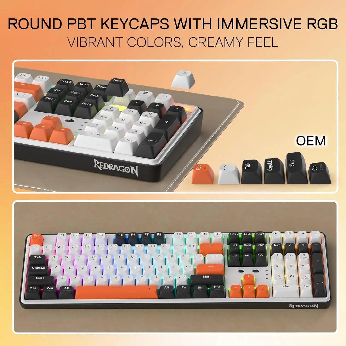 Redragon WYVERN K689 PRO Mechanical Keyboard – 3-Mode 104-Key Full Size by Redragon hosted by Klickiekeyz