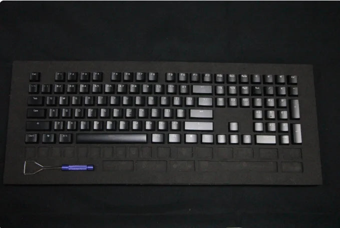Aluminum Alloy Keycaps Full Set Custom Metal Gloss Transparent Point Keycaps 108/87keys XDA Artisan Key Cap Mechanical Keyboard