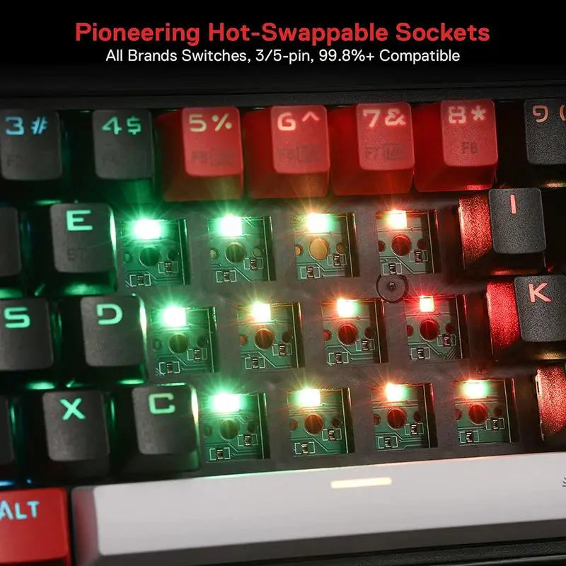 Redragon CASTOR K631 PRO – 65% Wireless RGB Gaming Keyboard hosted by KlickieKeyz