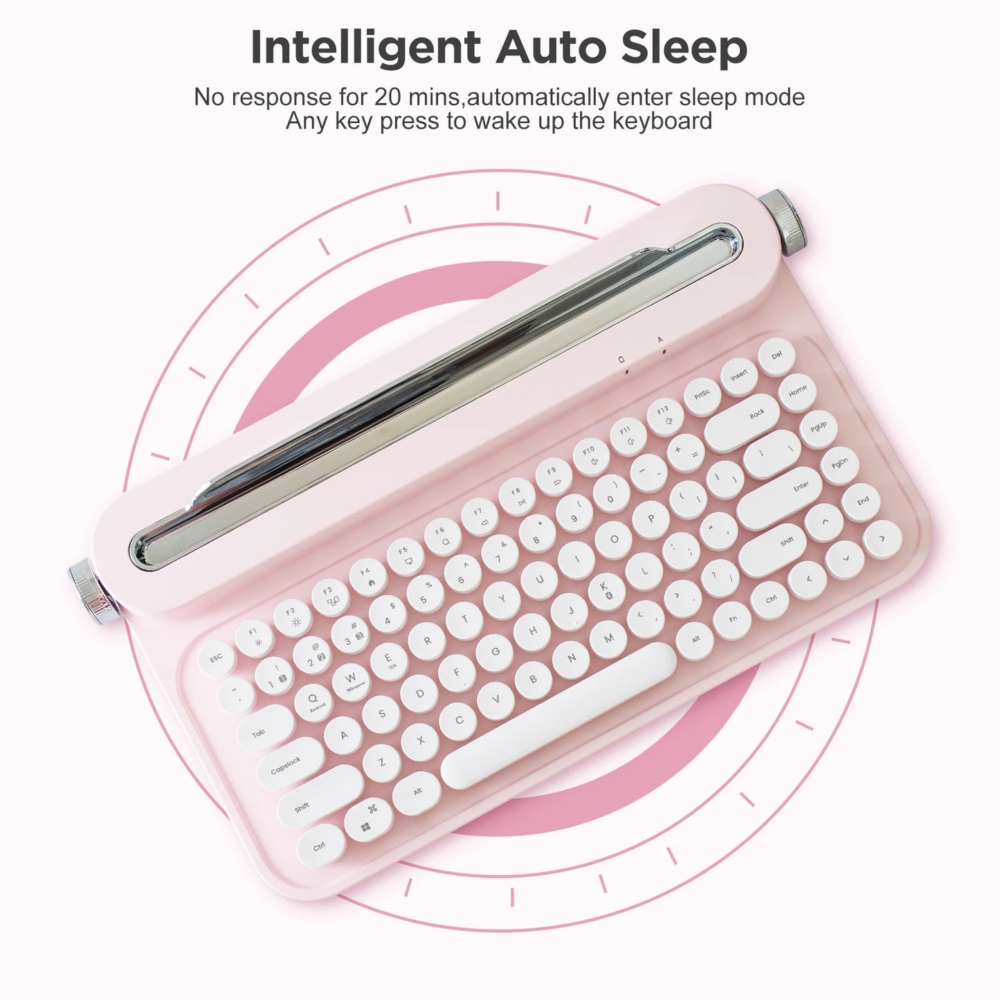 YUNZII ACTTO B305 Retro Typewriter Aesthetic Keyboard – hosted by KlickieKeyz