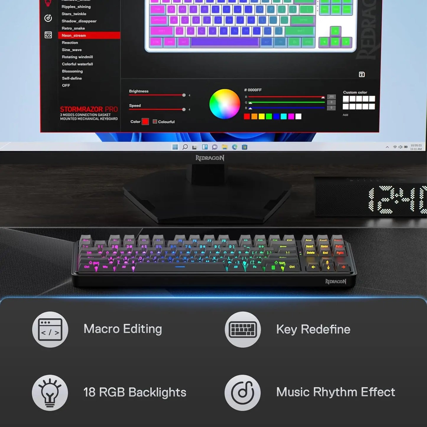 Redragon STAR BLADE K707 PRO Mechanical Gaming Keyboard – Redragon | Hosted by KlickieKeyz