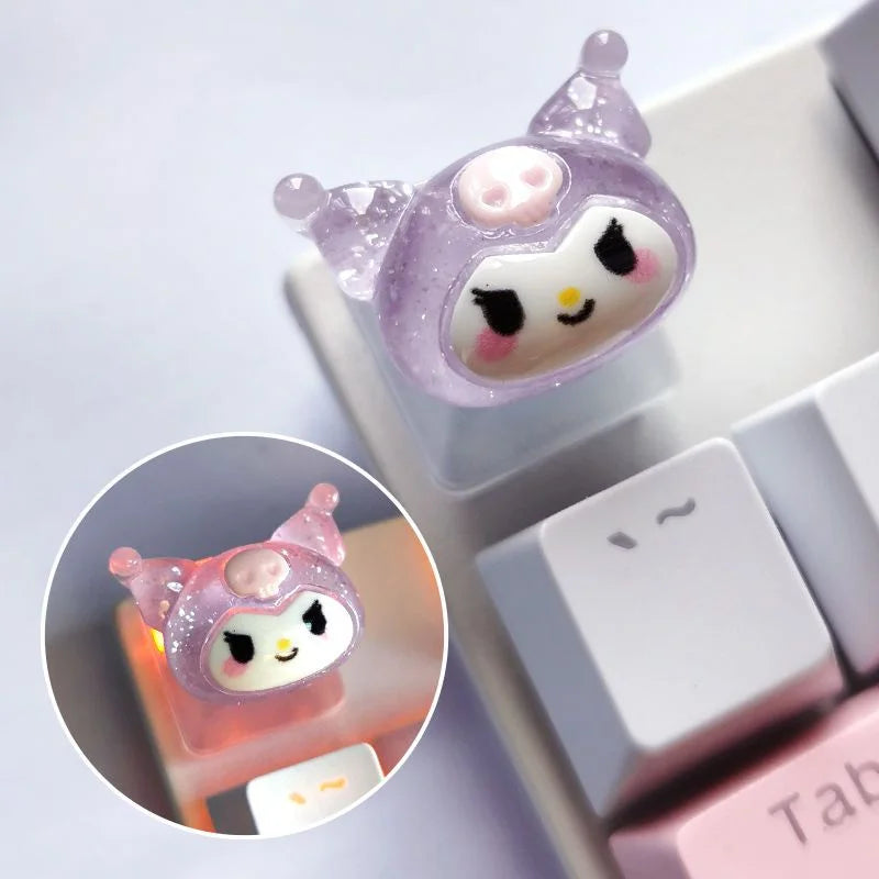 Sanrio Character Artisan Keycaps – Handmade Resin Keycaps for Mechanical Keyboards by KlickieKeyz