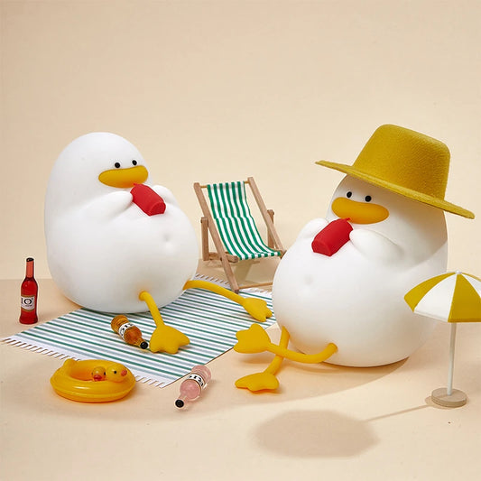 Tired Duck and Relaxed Duck Silicone Decorative Desk Lamps – USB Type-C Rechargeable by KlickieKeyz