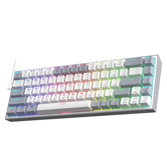 Redragon CASTOR K631 Grey – 65% Wired RGB Gaming Keyboard hosted by Klickiekeyz