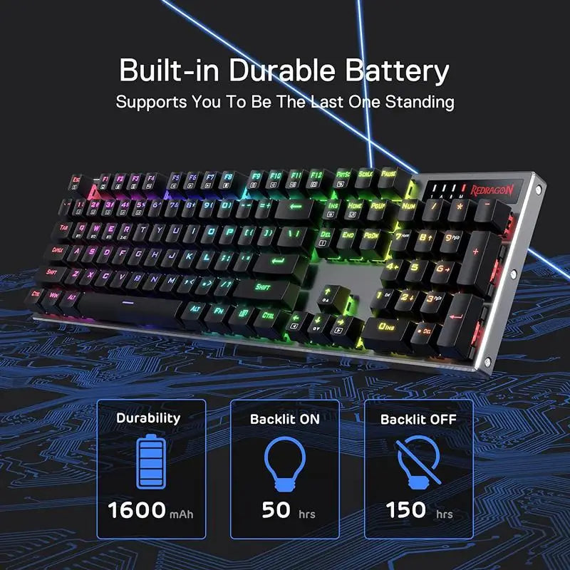 Redragon DHARMA PRO K556 PRO – Aluminum Mechanical Keyboard Hosted by KlickieKeyz
