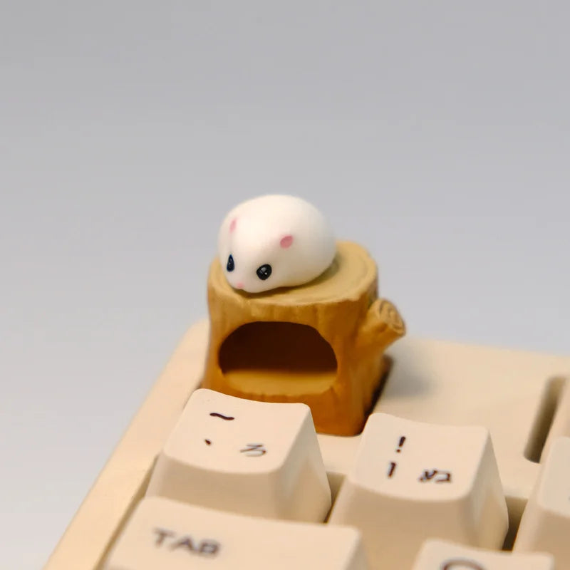 Fat Hamster Magnetic Stump ESC Keycap by KlickieKeyz