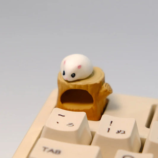 Fat Hamster Magnetic Stump ESC Keycap by KlickieKeyz
