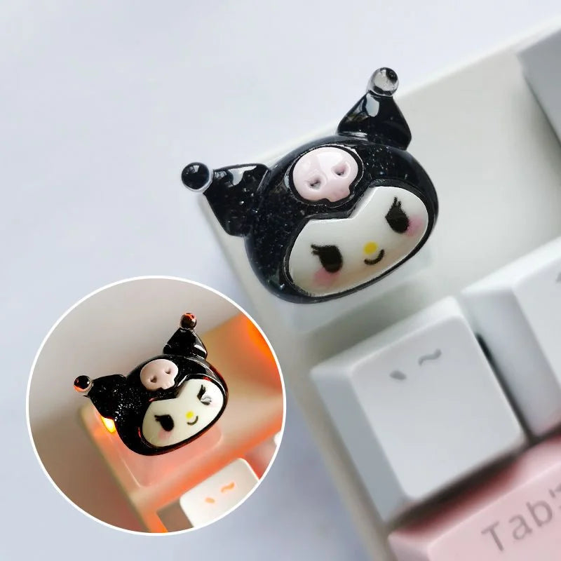 Sanrio Character Artisan Keycaps – Handmade Resin Keycaps for Mechanical Keyboards by KlickieKeyz