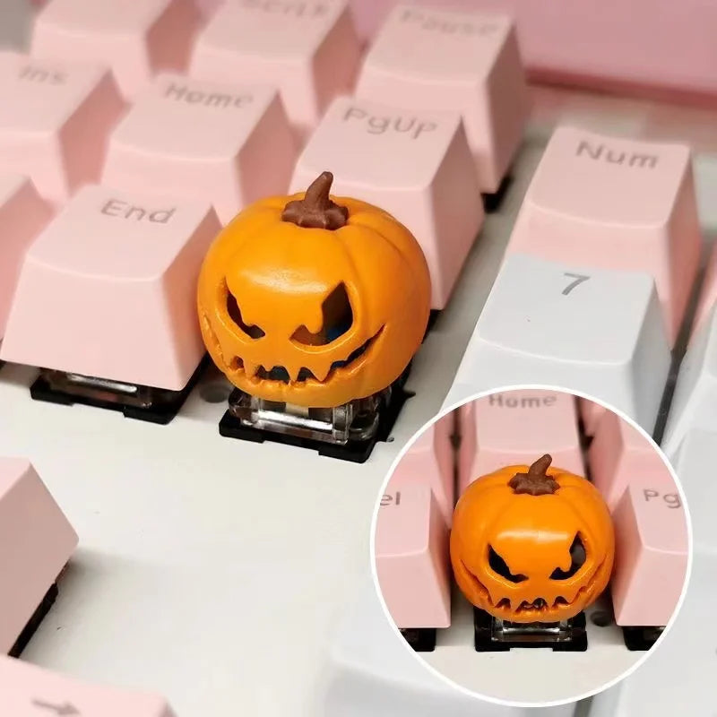 Jack-O'-Lantern Pumpkin ESC Keycap by KlickieKeyz
