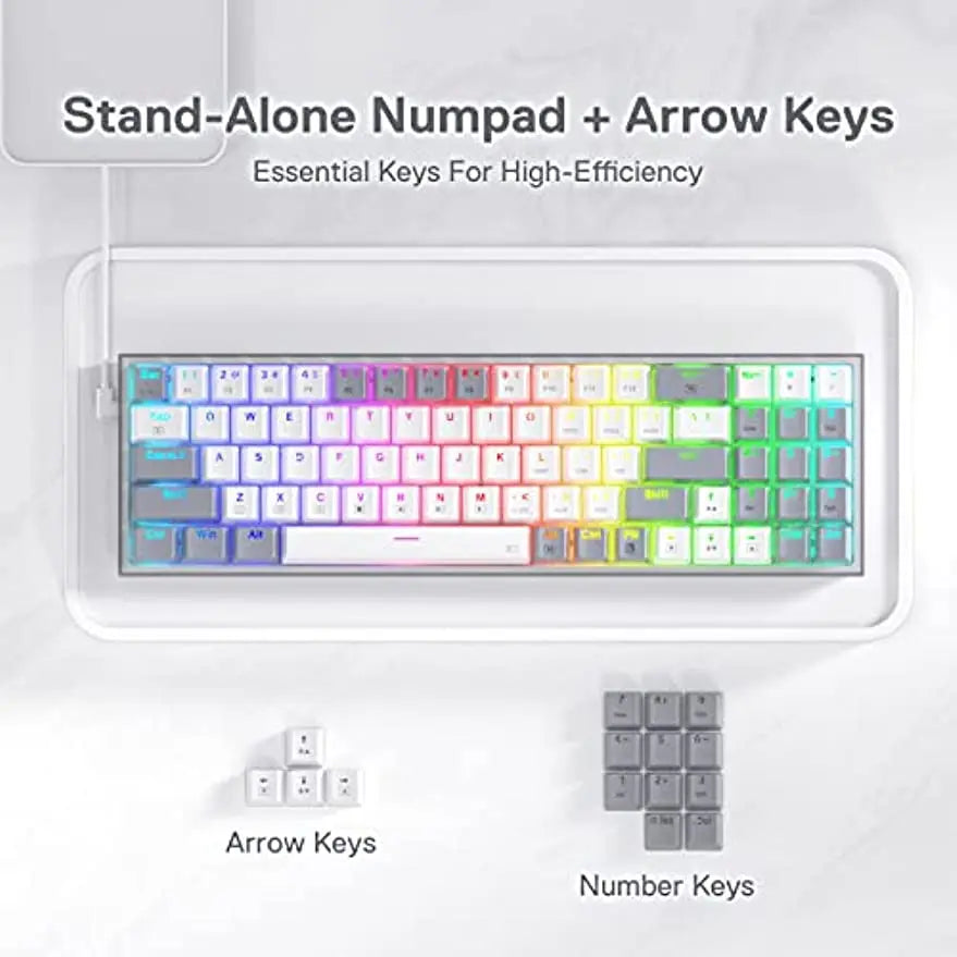 Redragon POLLUX K628 – 75% Wired Mechanical Keyboard hosted by KlickieKeyz
