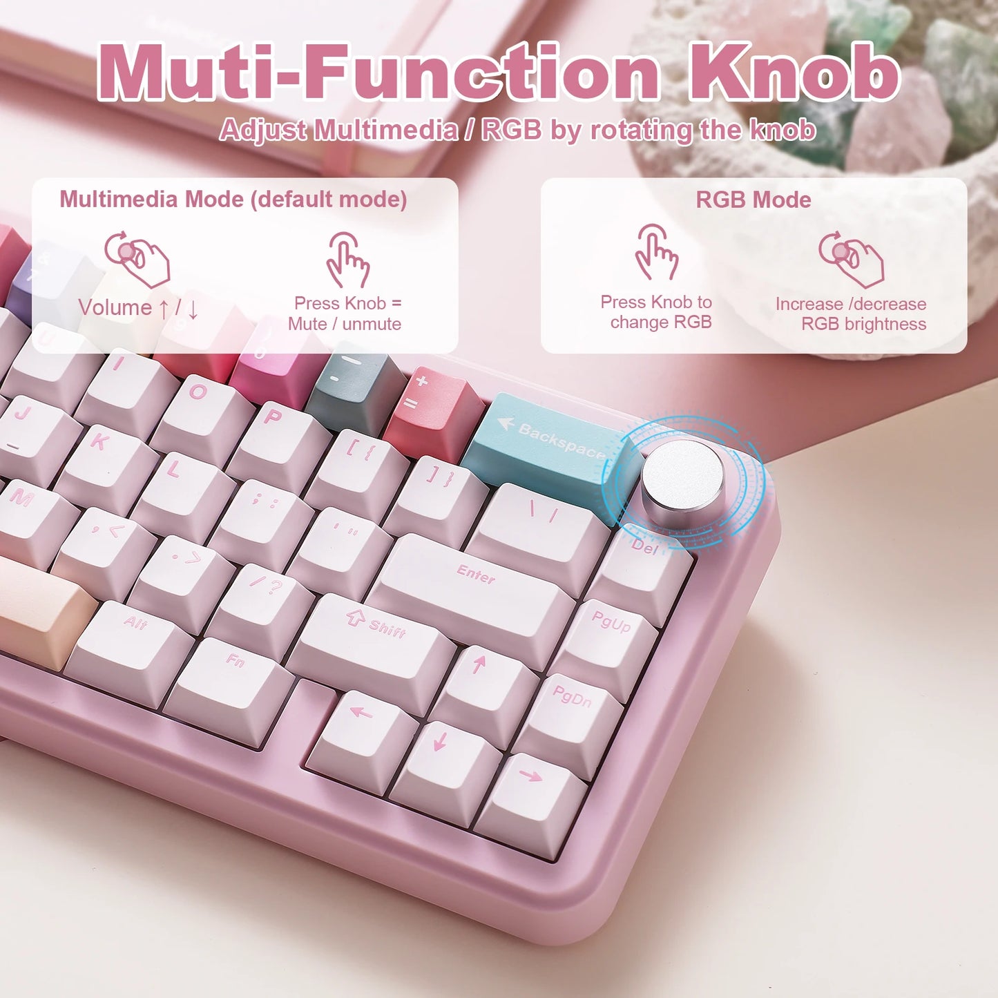 YUNZII B68 Wireless Mechanical Gaming Keyboard – 65% Tri-Mode Gasket-Mounted Keyboard hosted by KlickieKeyz