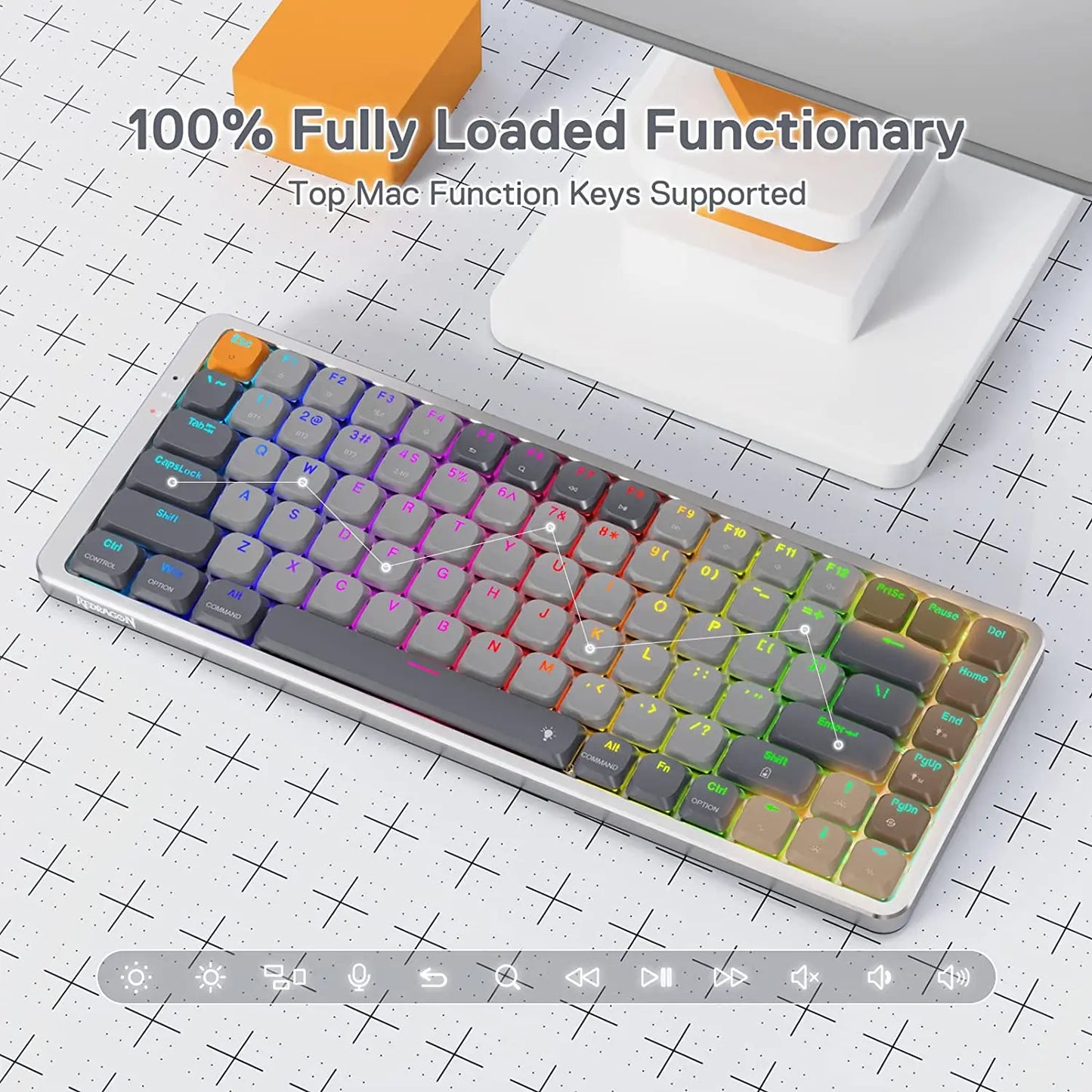 Redragon AZURE K652 – Wireless Mechanical Keyboard for Windows & Mac hosted by KlickieKeyz