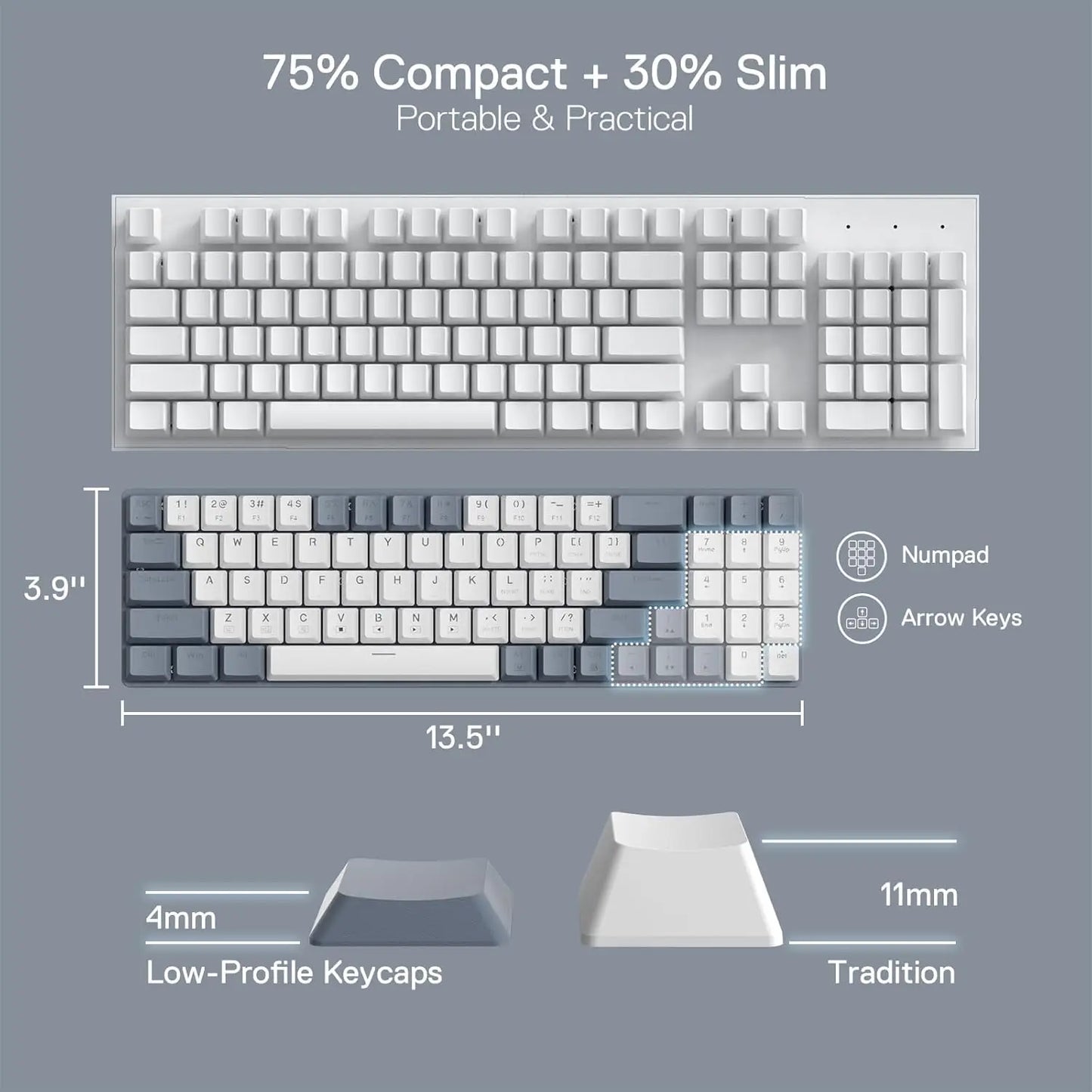 Redragon BS8772 Wireless Keyboard and Mouse Combo – hosted by KlickieKeyz