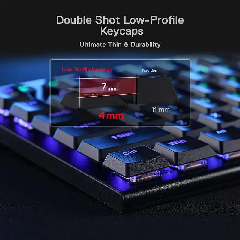 Redragon HORUS K618 Ultra-Slim Wireless Mechanical Keyboard by Redragon | Hosted by KlickieKeyz