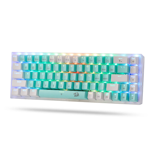 Redragon CASTOR K631 PRO – 65% Mint & White Wireless Keyboard hosted by KlickieKeyz