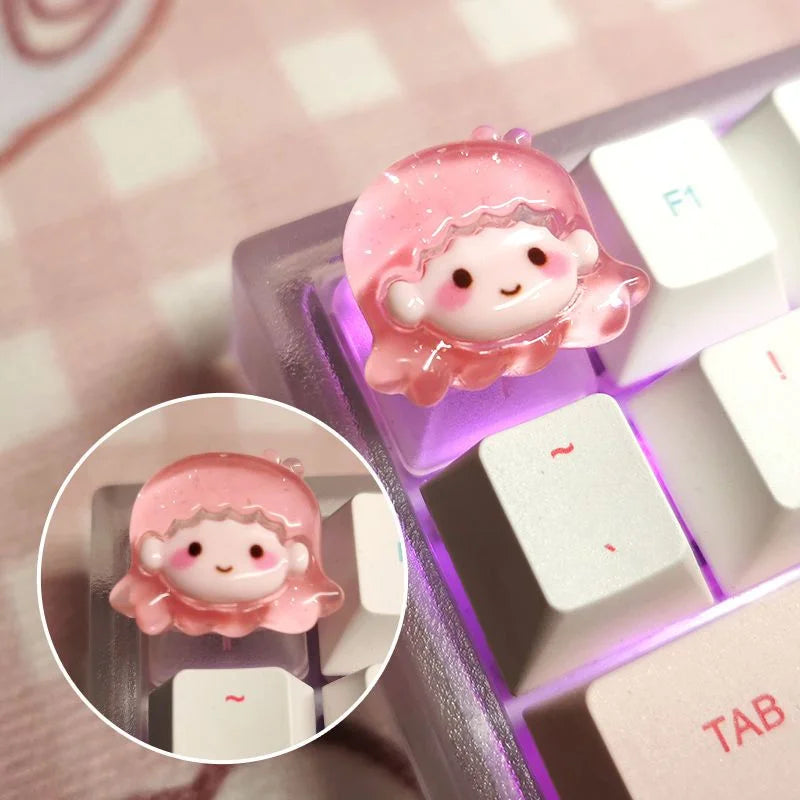 Sanrio Character Artisan Keycaps – Handmade Resin Keycaps for Mechanical Keyboards by KlickieKeyz