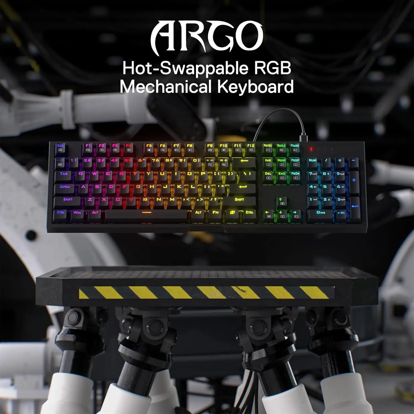 Redragon ARGO K670 – Full-Size Wired Mechanical Keyboard hosted by KlickieKeyz