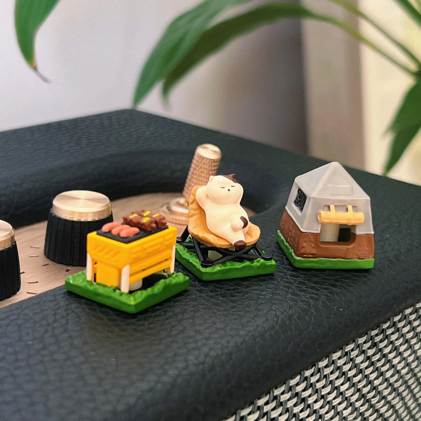Camping Cat 3-Piece Set ESC Keycap by KlickieKeyz