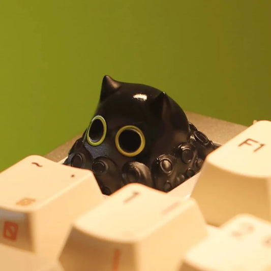 Black Cat ESC Keycap by KlickieKeyz