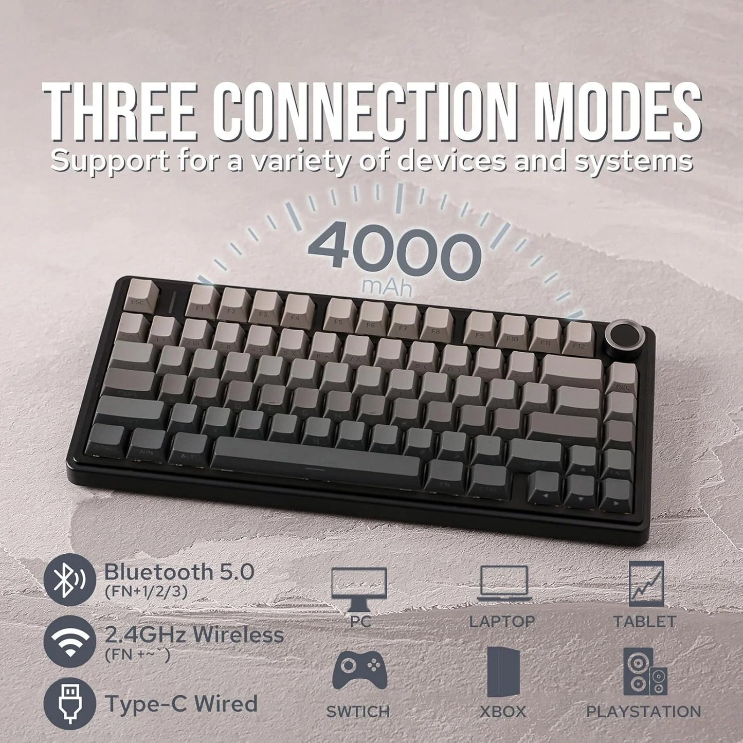 AULA F75 Pro Gasket Mounted Wireless Mechanical Keyboard – hosted by KlickieKeyz