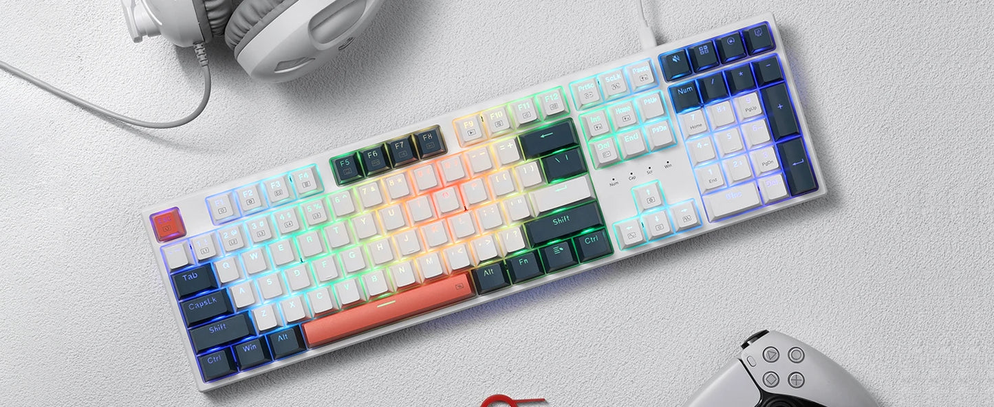 Redragon TRUNDLE K668 – Full Size Mechanical Keyboard hosted by Klickiekeyz