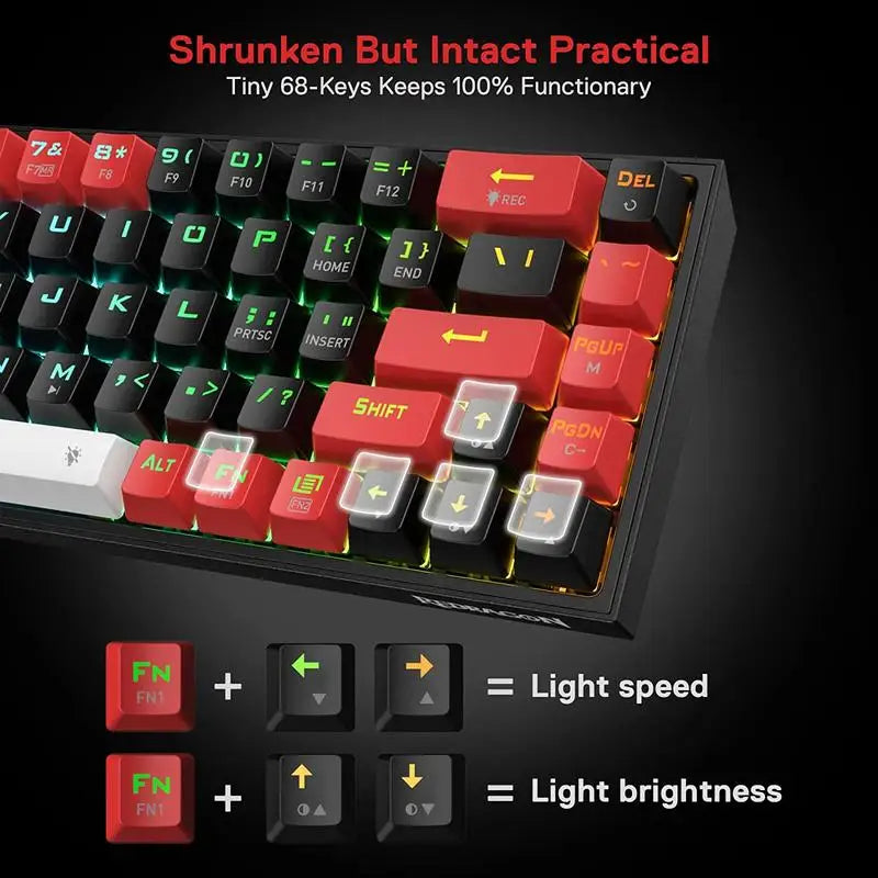 Redragon CASTOR K631 PRO – 65% Wireless RGB Gaming Keyboard hosted by KlickieKeyz
