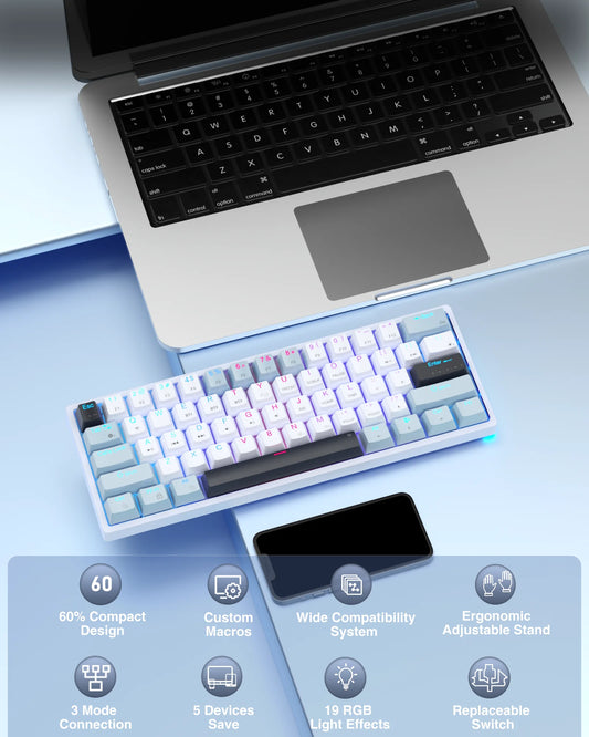 SOLAKAKA SK961 – 60% Tri-Mode Gaming Mechanical Keyboard hosted by KlickieKeyz