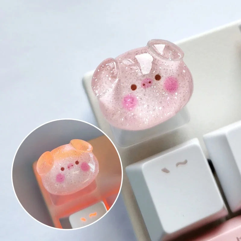 Sanrio Character Artisan Keycaps – Handmade Resin Keycaps for Mechanical Keyboards by KlickieKeyz