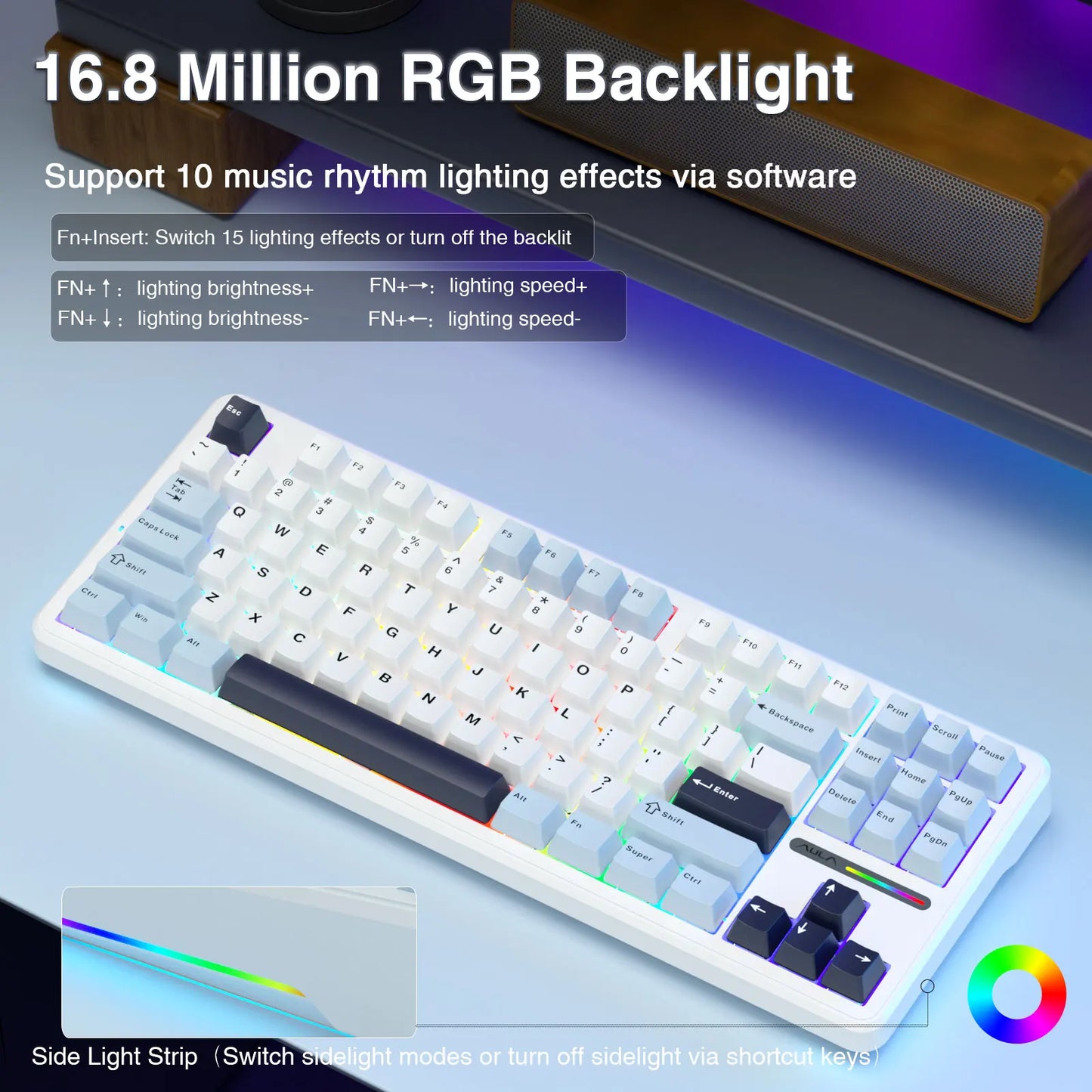 AULA F87 – Wireless Compact TKL Gaming Keyboard hosted by KlickieKeyz
