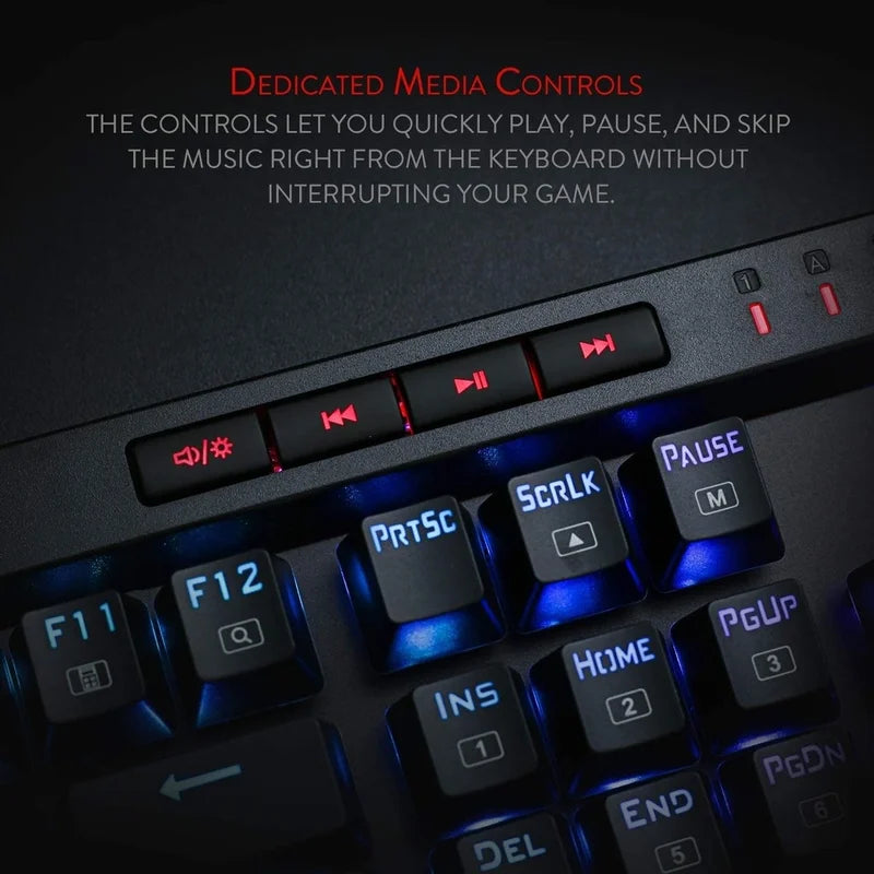 Redragon VATA K580 RGB Mechanical Gaming Keyboard – Redragon | Hosted by KlickieKeyz