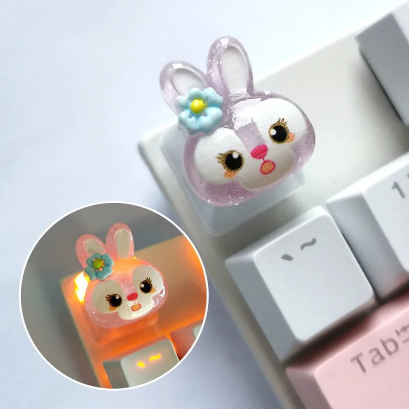 Sanrio Character Artisan Keycaps – Handmade Resin Keycaps for Mechanical Keyboards by KlickieKeyz