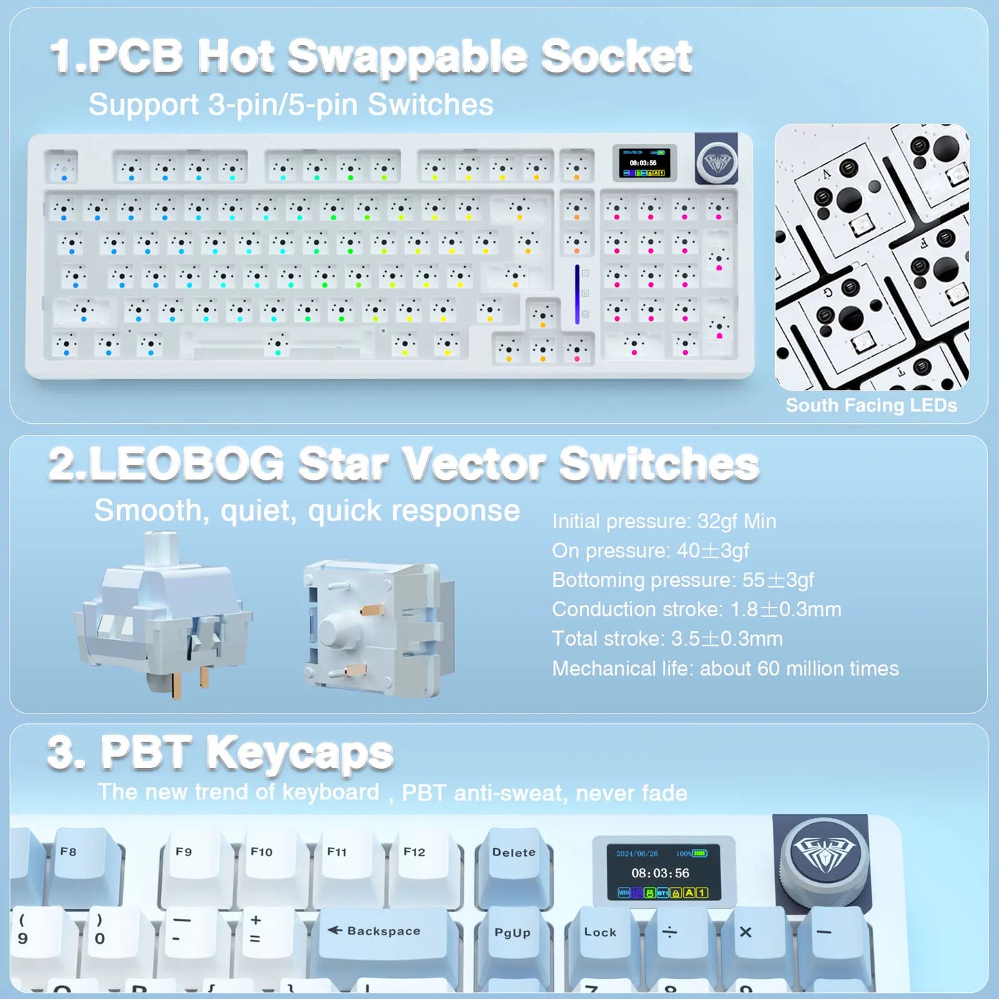 AULA S98pro – Wireless Mechanical Gaming Keyboard hosted by KlickieKeyz