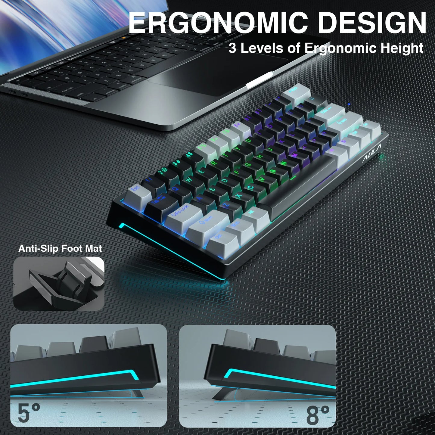 AULA F3261 – 60% Wired Mechanical Keyboard hosted by KlickieKeyz
