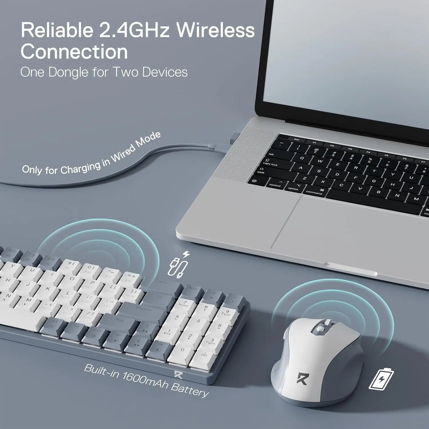 Redragon BS8772 Wireless Keyboard and Mouse Combo – hosted by KlickieKeyz