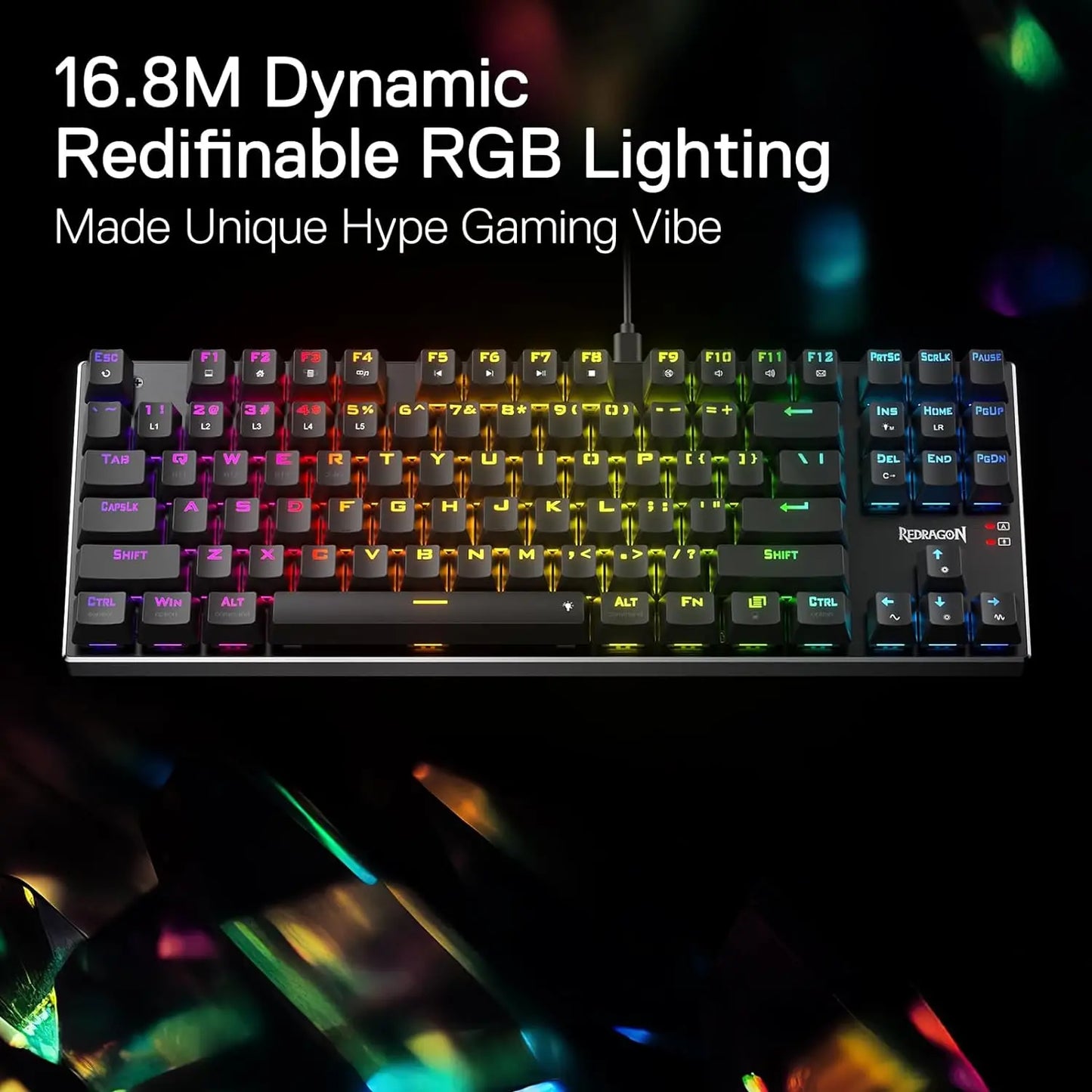 Redragon DHARMA K556 TKL – 80% Mechanical Keyboard hosted by KlickieKeyz