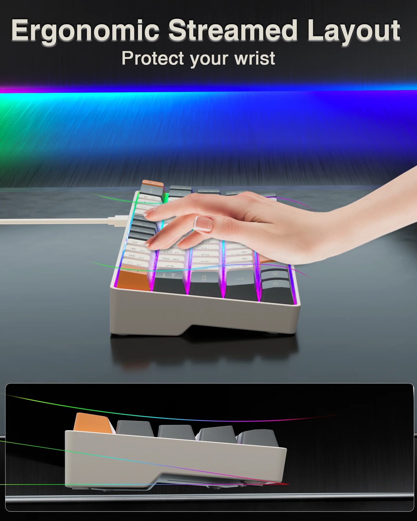 SOLAKAKA SK968 – 60% Compact Wired Keyboard hosted by KlickieKeyz