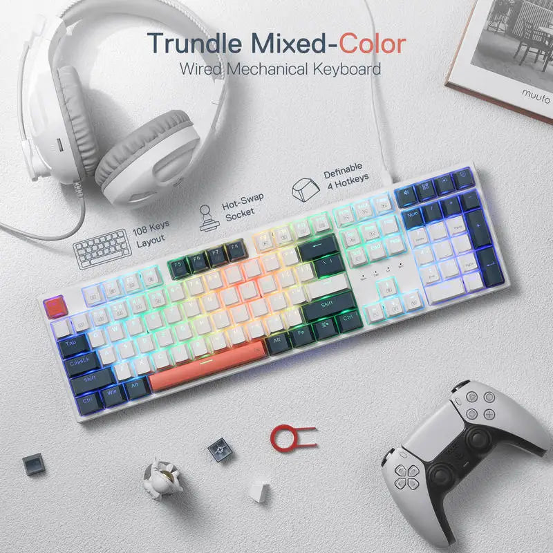Redragon TRUNDLE K668 – Full Size Mechanical Keyboard hosted by Klickiekeyz